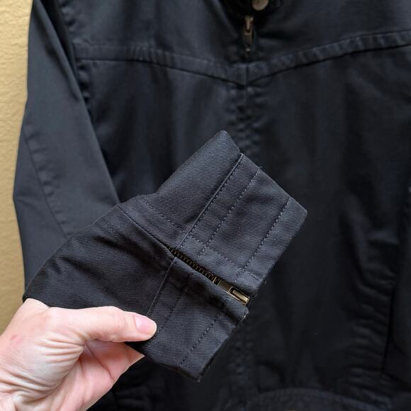 Volcom Womens Frochickie Moto Utility Jacket Size L Black Coat - Picture 5 of 13